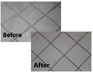 Grout Colorant  Before After Picture